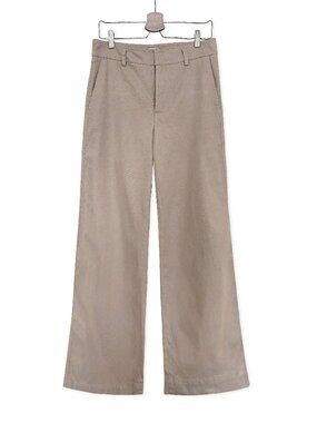 Vince Italian Cotton & Linen-Blend Wide-Leg Pants NWOT